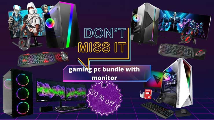 Best Exclusive Quality Budget Gaming pc bundle with monitor