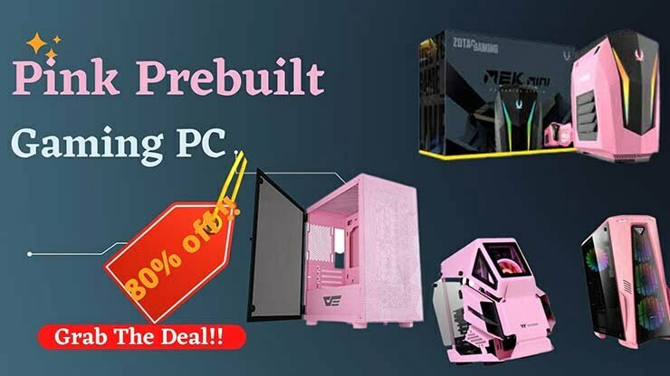 Excellent RGB pink prebuilt gaming pc in 2022
