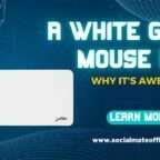 White Gaming Mouse pad