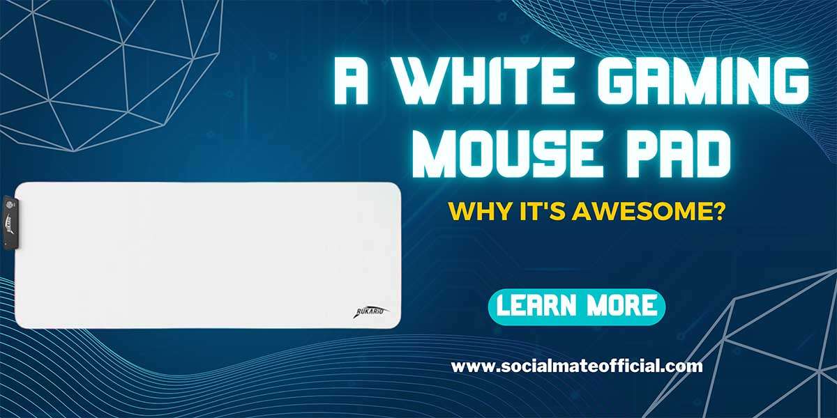White Gaming Mouse pad