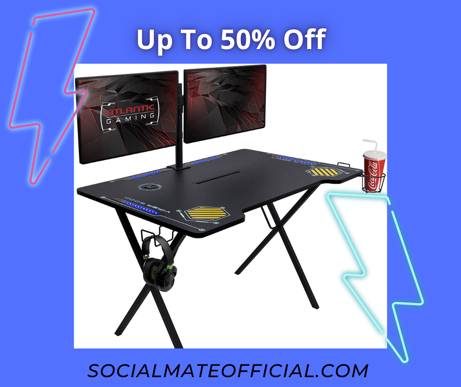 gaming desk with led