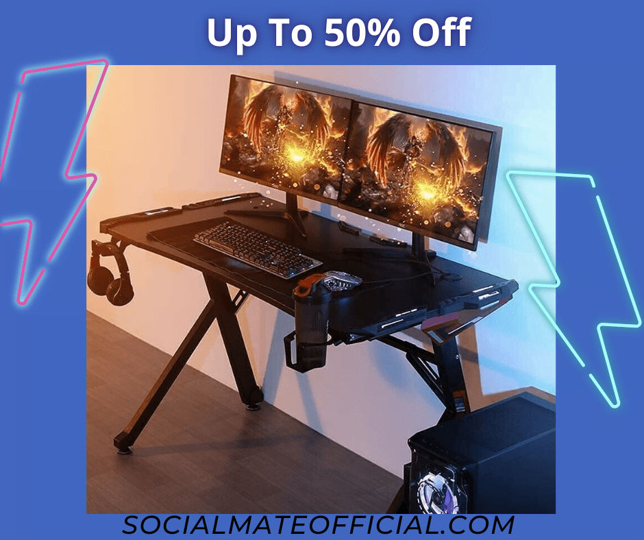 gaming desk with led