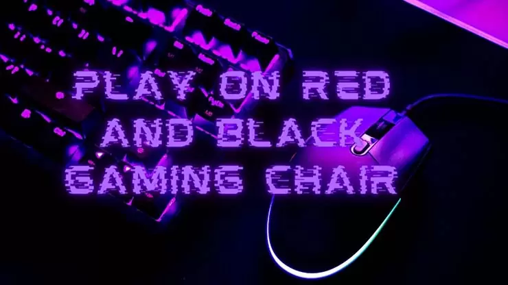 red and black gaming chair